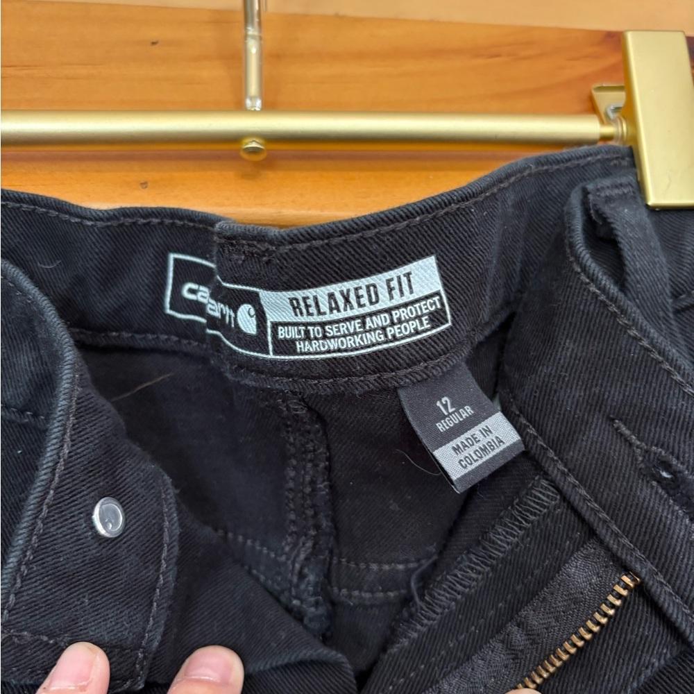 Carhartt Black Relaxed Denim Jeans